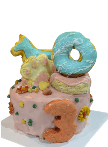 Birthday Cake Dog - Pink Donut Delight Cake