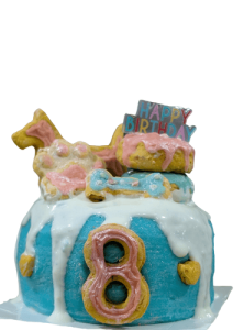 Canine Cakes - Blue Donut Cake