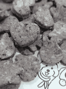 calming treats for dogs - Cute Cut Blueberry Biscuits