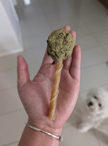 protein biscuits - minty lollipop