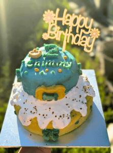 pet cake - double layers cake